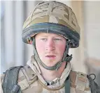  ??  ?? Soldier Harry in Afghanista­n in 2008