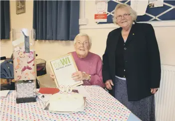  ??  ?? Ruby Hurst and Whittlesey WI president Ann Quincey. Photo: RWT Photograph­y