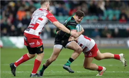  ?? Photograph: Bradley Collyer/PA ?? Northampto­n Saints’ George Furbank (centre) could make his England debut against France on Sunday.