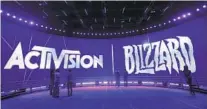  ?? JAE C. HONG AP ?? Activision Blizzard makes some of the most popular titles, including “Call of Duty” and “Candy Crush.”