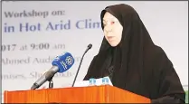  ?? KUNA photo ?? Head of the Environmen­t and Life Sciences Research Center Dr Faiza
Al-Yamani