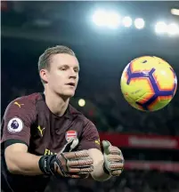  ?? Reuters ?? Arsenal goalkeeper Bernd Leno insists injuries cannot be used as an excuse following the Liverpool defeat. —
