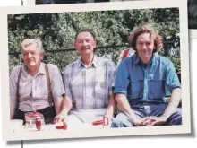  ?? ?? LEFT
With his dad, centre, and uncle Adam, far left, in Poland, 1990.