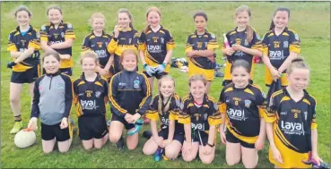  ?? ?? The U11 ladies that played Glanmire on Sunday, 15th May.