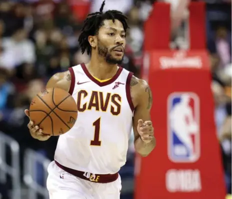  ?? ROB CARR/GETTY IMAGES ?? Derrick Rose has been plagued by injuries since winning the NBA MVP award as a 22-year-old. At 29 years old, he may have played his final NBA game.