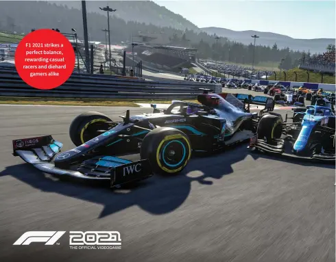  ??  ?? F1 2021 strikes a perfect balance, rewarding casual racers and diehard gamers alike