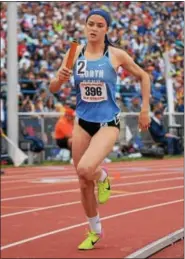  ?? DIGITAL FIRST MEDIA FILE PHOTO ?? North Penn’s Mikaela Vlasic hustles to the finish line during the PIAA Championsh­ips.