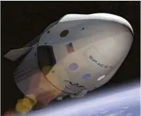  ??  ?? SpaceX’s Dragon capsule is set for a year of testing throughout 2019