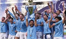  ?? Photograph: Oli Scarff/AFP/Getty Images ?? Manchester City won the 2023 Champions League but the competitio­n’s format is changing in 2024, leading to more European games.