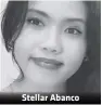  ??  ?? Stellar Abanco