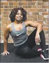  ?? SHAHIDAH SWIRE ?? “I’ve had to change my whole mindset,” said Shahidah Swire, owner of Oak Forest-based Those Fitness Chicks, as the pandemic forced her to stop most of her in-person services.