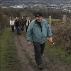  ??  ?? Bill Black making his way to the next station.