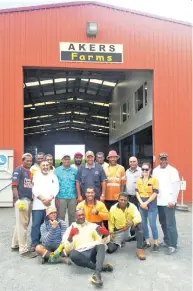  ??  ?? Minister for Employment, Productivi­ty and Industrial Relations Jone Usamate recently met with the seasonal workers from Bundaberg region, Queensland, Australia