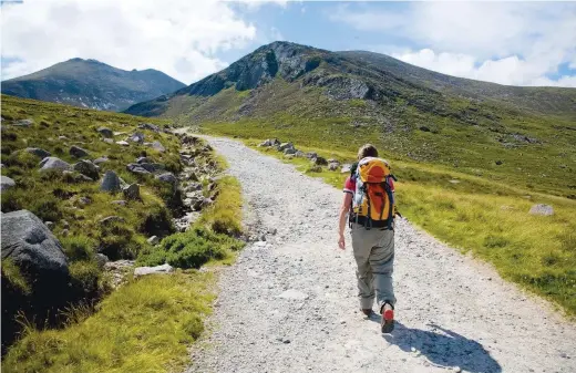  ??  ?? CLOCKWISE FROM TOP Formed 50 million years ago, the Mournes are young compared to most of the UK’s mountains; Carlingfor­d Lough forms part of the border between Northern Ireland and the Republic of Ireland; look for giant redwoods and Monterey pines in Tollymore Forest Park