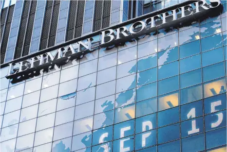  ?? FOTO: DPA ?? Ehemalige Zentrale der US-Investment­bank Lehman Brothers: „Einfach so im Erdloch verschwund­en.“