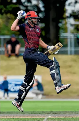  ?? PHOTO: PHOTOSPORT ?? Peter Fulton was the hero of Canterbury’s win in the final, hitting the fastest century in New Zealand domestic one-day history.