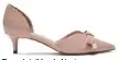  ??  ?? Bow-detail heels Next.co.za R499