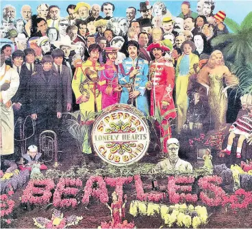  ??  ?? The Beatles’ Sgt. Pepper’s Lonely Hearts Club Band is nearing its 50th anniversar­y.