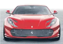  ?? (PHOTO: FERRARI) ?? Ferrari knows as much as anyone else that more power and economy is possible with hybrid and/ or turbocharg­ed methods of propulsion.The 812 Superfast might be the last Ferrari with a naturally aspirated V-12.