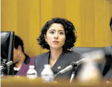  ?? Elizabeth Conley / Staff photograph­er ?? Harris County Judge Lina Hidalgo, shown here in January 2019, announced Tuesday measures aimed at curbing gun violence.