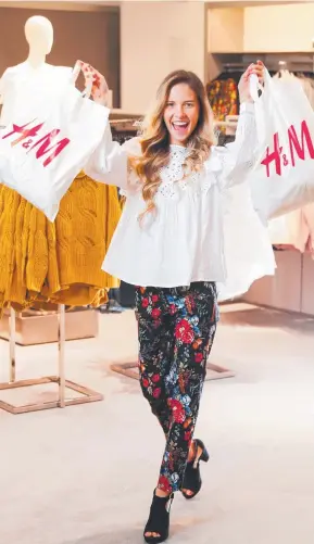  ?? Picture: NIGEL HALLETT ?? Laura Goulart Pinheiro from Tweed Heads checks out the new H&M Robina store ahead of today’s grand opening.