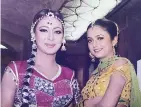  ?? ?? With Amrita Arora in Rajasthan while shooting for the song Jise Hasna Rona Hai for Awara Paagal Deewana