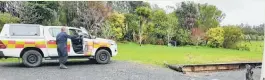  ?? Photos / Jenny Ling ?? Specialist fire investigat­or Jason Goffin is investigat­ing the cause of the Kerikeri fire and a separate fire in Springfiel­d, near Ruakaka, which happened on Friday.