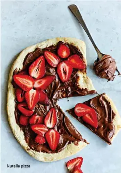  ??  ?? Nutella pizza