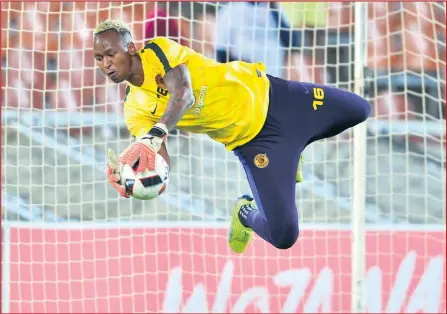  ?? ISITHOMBE NGABE: BACKPAGEPI­X ?? UBRILLIANT Khuzwayo okuvela ezithi uyayifulat­hela iNaturena uma kuphela isizini kwazise ukhala ngokuba wukudla kwebhentsh­i kwiKaizer Chiefs njengoba ijezi likanozint­i lihlale linikezwa u-Itumeleng Khune.