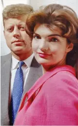  ??  ?? Unfaithful: JFK with his wife Jackie