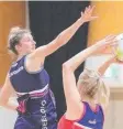  ??  ?? Lucy Vercher, left, in action for Geelong Cougars.