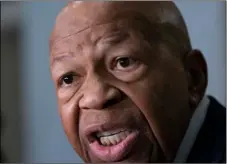  ??  ?? in this April 2 file photo, House oversight and reform Committee Chair elijah Cummings, D-md., speaks to reporters on Capitol Hill in Washington. AP PhoTo/J. ScoTT APPlewhITe