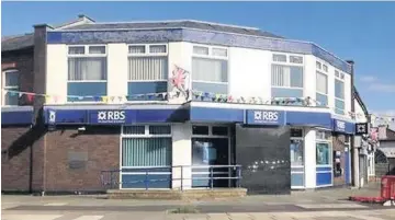  ??  ?? The RBS branch in Liverpool Road in Ainsdale has been closed for four years