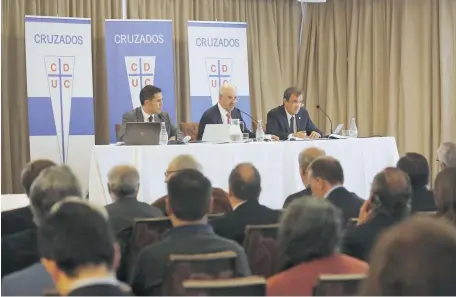  ?? | PHOTOSPORT ?? Varios cambios se produjeron en la cúpula de Cruzados