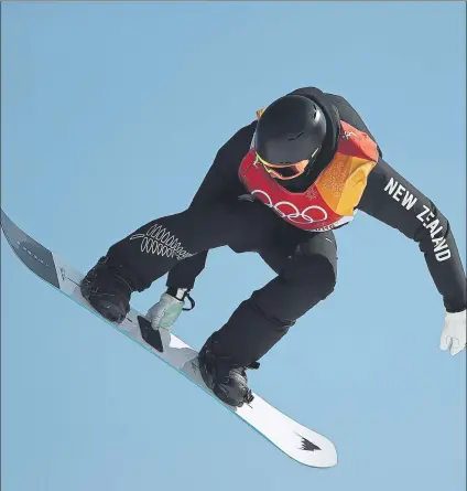  ?? FOTO: GETTY ?? Carlos García Knight acabó quinto en la prueba de slopestyle encuadrada dentro del snowboard