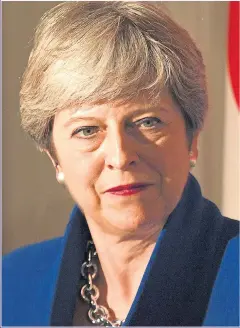  ?? Picture: PA ?? DEFIANT: Mrs May said she is ‘not a quitter’ this week