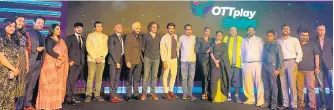  ?? ?? The team of OTTplay Premium with the guests for the launch of the newest streaming service