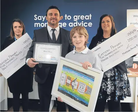  ??  ?? THE Mortgage Advice Bureau in Dundee ran an art competitio­n in which school pupils were asked to show what makes them proud of the city and draw their favourite place.
The winner was Kenzie Duggan, of Craigowl Primary, with Hamish Dawson, of Eastern...