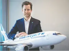  ?? JEFF MCINTOSH / THE CANADIAN PRESS FILES ?? “Every case that goes wrong is one too many,” Westjet CEO Alexis von Hoensbroec­h said at a House transport committee hearing on accessible transporta­tion.