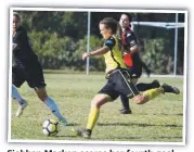  ??  ?? Siobhan Macken scores her fourth goal.