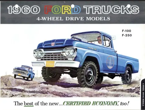  ??  ?? Factory 4x4 F-Series trucks, introduced in 1959, were an instant hit with new truck buyers.