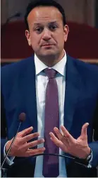  ??  ?? Talk: Leo Varadkar in Belgium