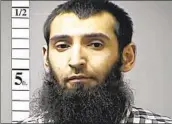  ?? St. Charles County Depar t ment of Correction­s ?? SAYFULLO SAIPOV, 35, is to spend the rest of his life at a maximum- security prison in Florence, Colo.