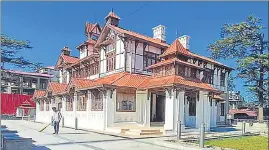  ?? DEEPAK SANSTA/HT ?? The Bantony Castle near the Scandal Point, Shimla. has been restored at a cost of around ₹29 crore and will house a heritage museum,