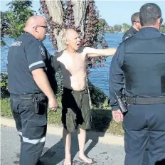  ?? HARRY ROSETTANI/SPECIAL TO POSTMEDIA NEWS ?? Randy Mathewson, shown, pulled a man from the Niagara River Friday.