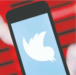  ?? DADO RUVIC / REUTERS FILES ?? Twitter's lacklustre user additions could reignite concerns about long-term growth,
especially after it banned former U.S. president Donald Trump from the service.