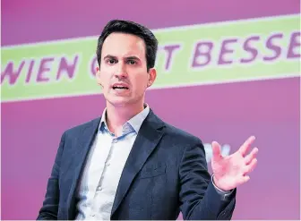  ?? [ APA/Hochmuth ] ?? In der Bevölkerun­g ist Christoph Wiederkehr noch nicht allzu bekannt, doch der Spitzenkan­didat der Neos für die Wien-Wahl will das unter anderem mit deftiger Rhetorik ändern.