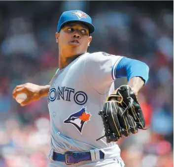  ?? PHOTOS D’ARCHIVES, AFP ?? Marcus Stroman sera de retour comme lanceur partant pour les Blue Jays l’an prochain, mais il n’y a pas beaucoup de profondeur derrière lui et Aaron Sanchez.