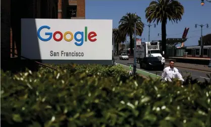  ?? Photograph: Justin Sullivan/Getty Images ?? Alphabet’s first-quarter revenue was below expectatio­ns.