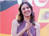  ?? GTRES ?? La ministra Irene Montero.